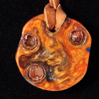 Acrylic with Seeds Necklace